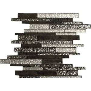 Glossy and Frosted Glass Mosaic Tile