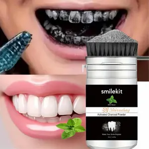 8D Bamboo Charcoal Toothpaste Powder Mint Flavor Teeth Whitening Deep Cleaning Fresh Breath Oral Care 60g Daily Use