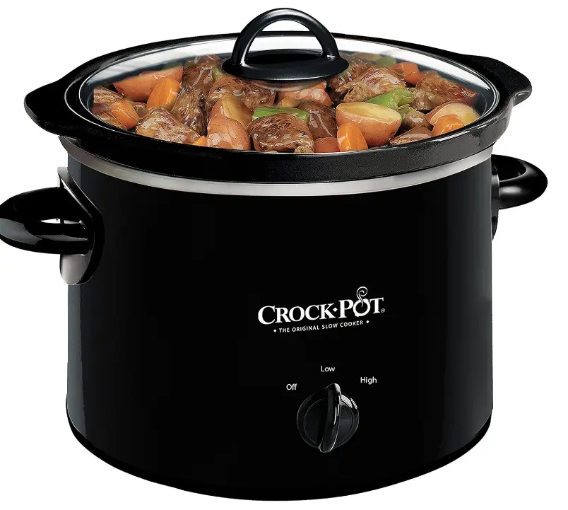 Crock-Pot 2-QT, Black Round Manual Slow Cooker Crock-Pot 2-QT, Black Round Manual Slow Cooker