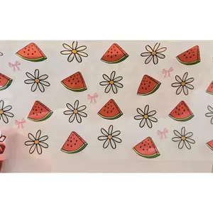 Cute watermelon UVDTF Tumbler Wrap