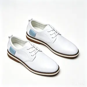 Men's 2026 Spring-Summer New Leather Formal Shoes, Lychee Pattern Lace-Up, Antislip Soft Leather Commuter Shoes (Style 9191), Antislip Formal Shoes