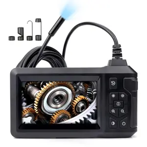 4.3 inch 1080P HD Industrial Endoscope Camera with 8 Adjustable LED Lights,IP67 waterproof 16.5ft Semi-Rigid Snake Cable, Inspection Tool for Car Repair,Home Appliance,Pipe Maintenance Automotive Oscilloscope Multimeters Automotive Continuity Tester