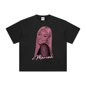 PinkMariah Inspired Portrait Enzyme T-Shirt