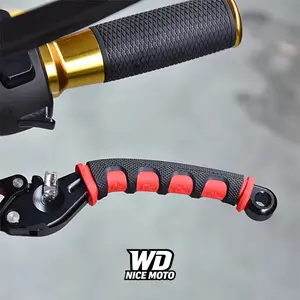 WD NICE MOTO Universal Motorcycle Atv Go Kart Accessories, Soft Anti-Slip Handle Silicone Cover, Brake and Clutch Lever, Grip