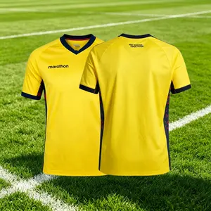 2026 Home Yellow Short Sleeve Soccer Jersey Fans Version