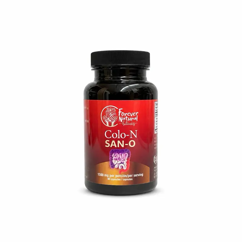 Forever Natural Colo-N San-O Natural Gut & Colon Detox Supplement - Digestive Health 90 Capsules