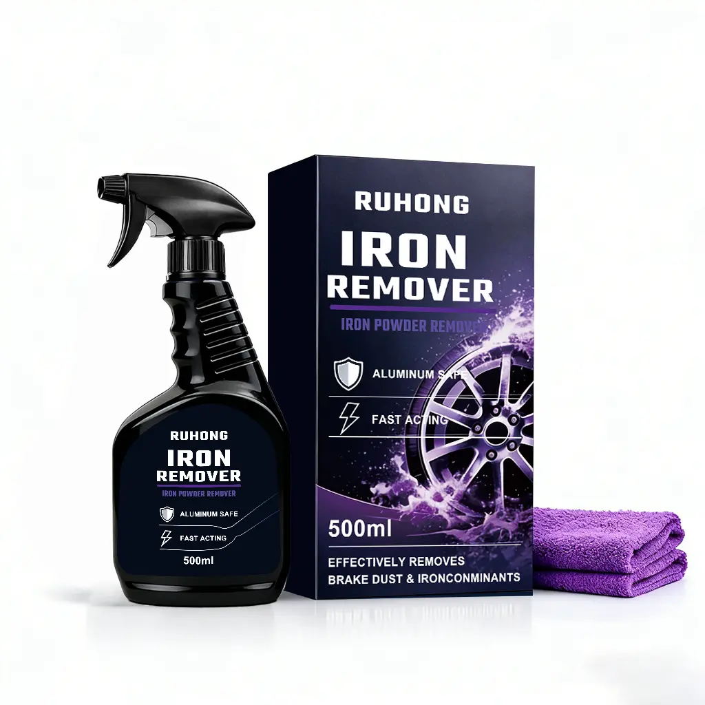 Rust Remover Spray Remover For Metal Iron Stain Cleaner For Multiple Surfaces For Heavy Duty Rust Dissolver For Metal Tools Cars Chains Fast Rust & Brake Dust Removal  Aluminum Safe Car Wheel Cleaner