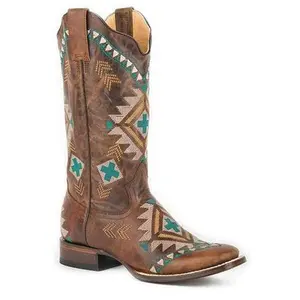 Women's Roper Mai Boots Handcrafted Brown