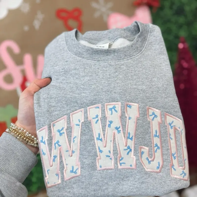WWJD Bow Sweatshirt