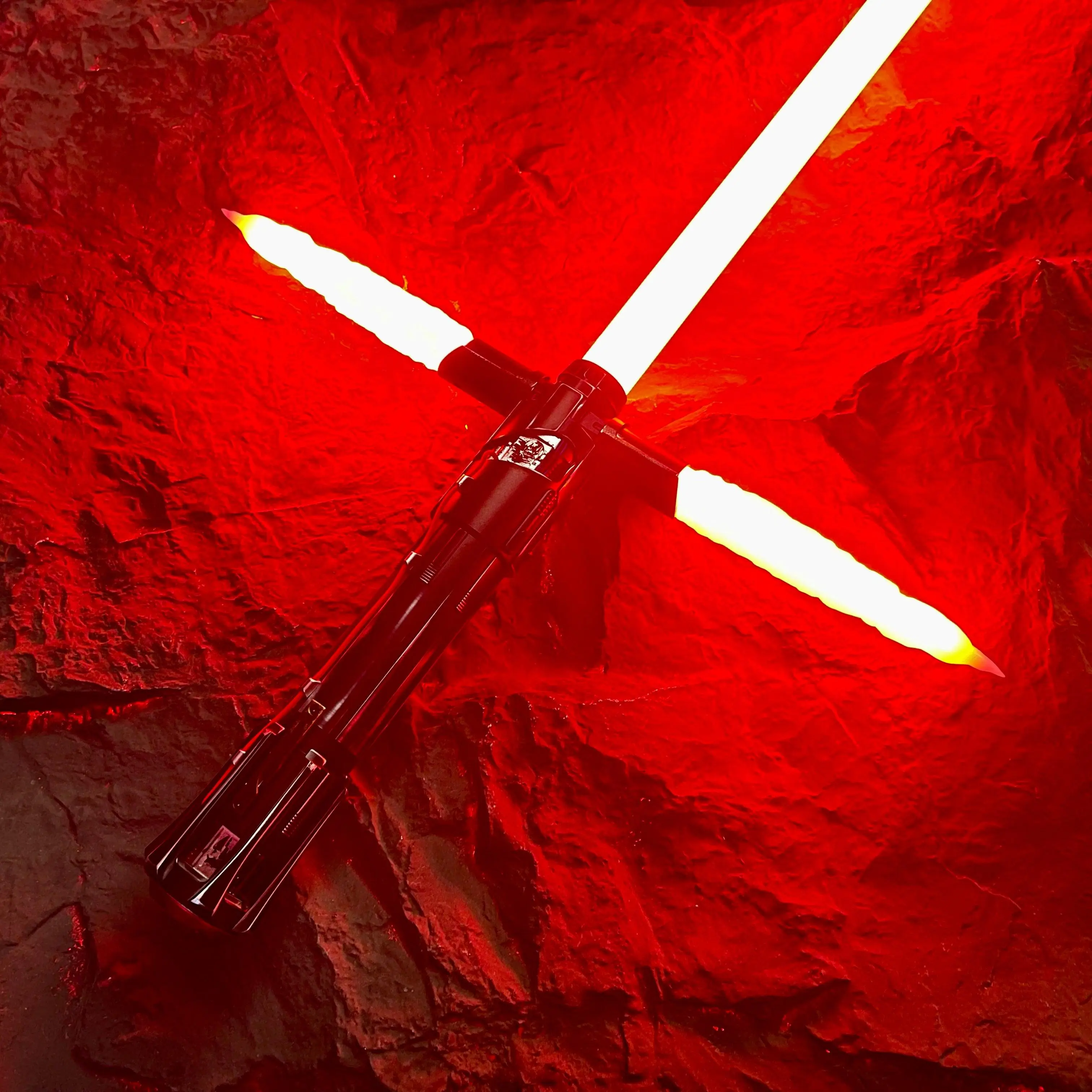 Crimson Dawn Prodigal Sorcerer Neocore Lightsaber - Custom 15+ Years Crafted Aluminum Hilt Dueling Lightsaber with Metal Hilt Components, Lightsabers