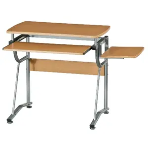 212 MAIN Compact Cherry Finish Computer Desk with Multiple Shelves