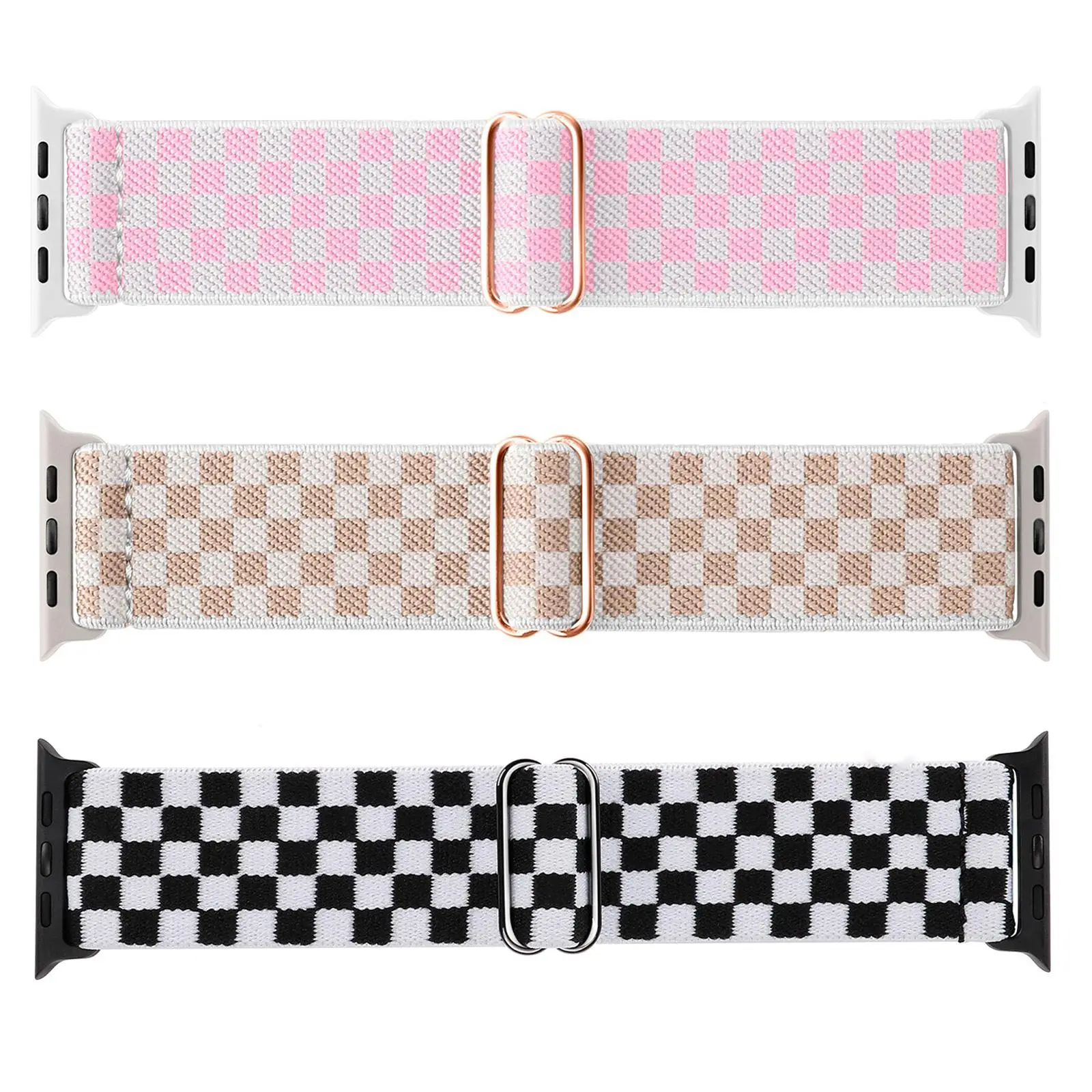 Stretchy Watch Band (Band Only), 3 Counts Water-resistant Solo Loop Elastic Sport Band, Replacement Watch Band for iWatch Series 10 9 8 7 6 5 4 3 SE Ultra, Smart Watch Straps, Smartwatch Strap, Smartwatch Accessories