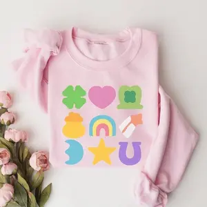 St. Patrick's Day 2025 Sweatshirt – Lucky Charm, Shamrock, Festive St. Patty's Day Outfit