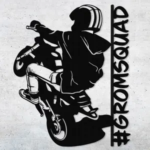 Mini Moto Mania - Personalized Metal Wall Art - Grom, Z125, Pocket Bike, 125cc