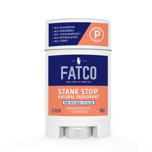 Stank Stop Deodorant Stick, Grapefruit+Ginger, 1.7 Oz
