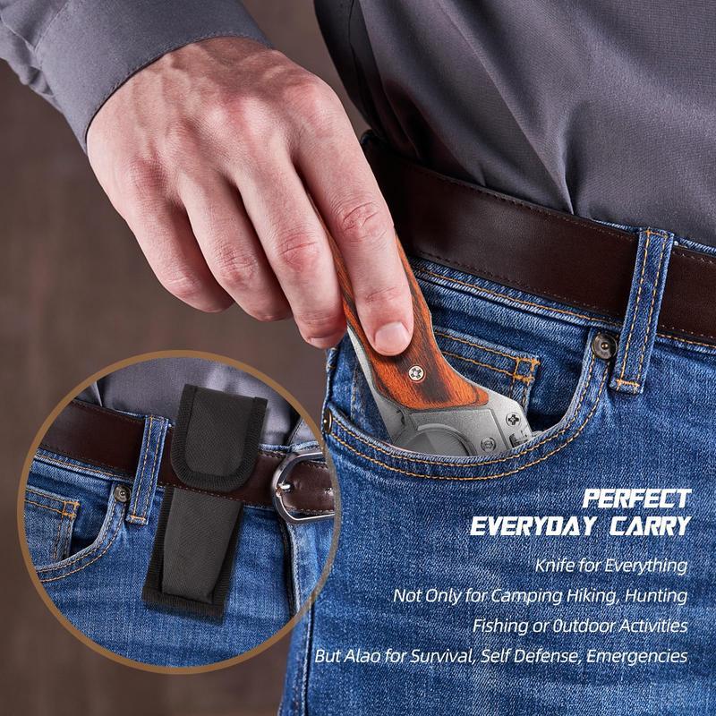 AK47 Tactical Pocket Knife – Portable Hand Tool Multipurpose Tool 5CR13MOV Steel Blade, Secure Locking System, Compact EDC Folding Knife for Hunting, Camping, Survival, and Everyday Carry – Great Gift for Men