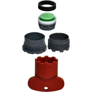 10780 1.5 gpm Cache Aerator Kit for Delta and Moen Faucets, Red/Black