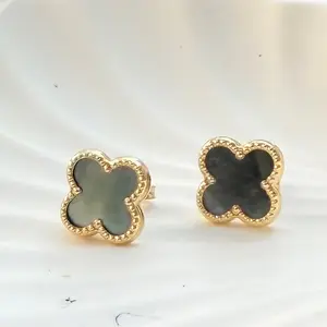 Aretes Flor para Mujer 10k Elegantes Pendientes de Oro con Diseño de Flor para Look Elegante y Sofisticado