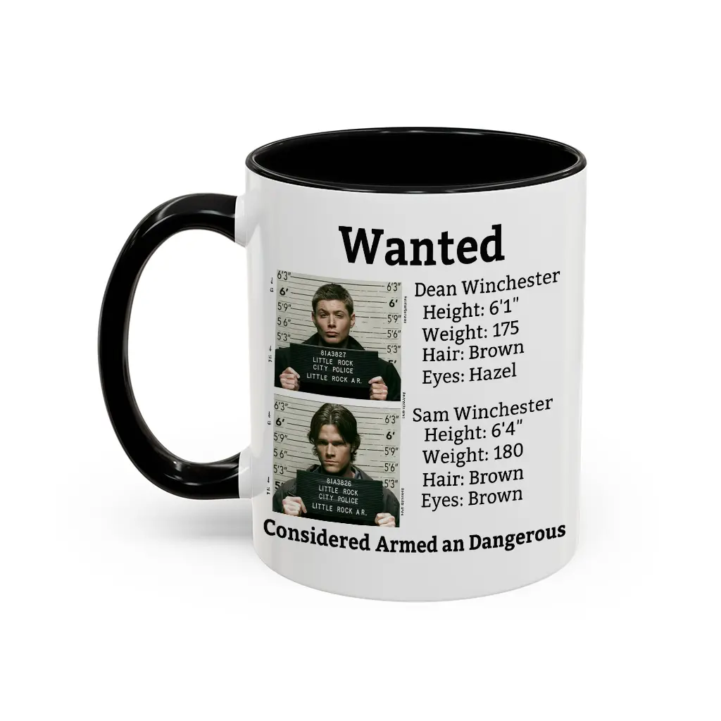 Supernatural Armed and Dangerous Coffee Cup, Supernatural Mug, Supernatural Fan Gift, Sam & Dean Winchester Brothers Coffee Mug - ctt10244