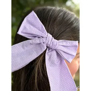 Bow in Lilac Bitty Dot