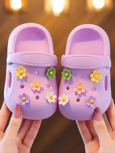 Hole Shoes Slippers Cartoon Fashion Baby Summer Lightweight Soft Eva Girls Indoor Outdoor Sandals Garden Shoes