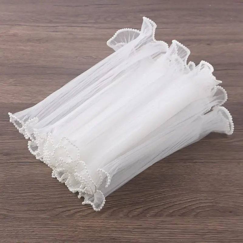 White With Double Side Pearls