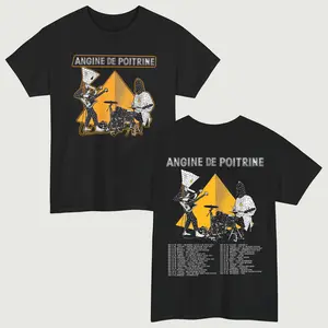 Angine De Poitrine Tour Band 2026 Music Graphic T-Shirt – A Captivating Photo Print Tee That's Essential for Fashion Enthusiasts and Art Lovers