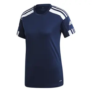 adidas Womens Squadra 21 Crew Neck Short Sleeve Jersey Soccer Cleats - Blue adidas Womens Squadra 21 Crew Neck Short Sleeve Jersey Soccer Cleats - Blue