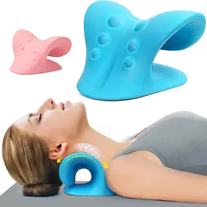 Neck & Shoulder Relaxer Pillow - Ergonomic C-Shape Design to Relieve Tech Neck, Headaches & Improve Posture, for Office, Travel & Home