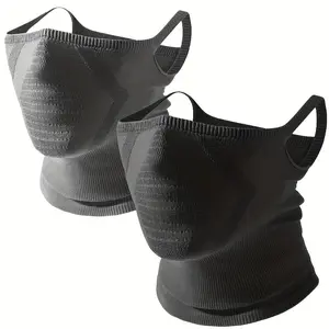 Breathable Windproof Face Mask, Half Face Mask with Earhook Design, Knitted Balaclava, Outdoor Sports Mask for Running Hiking Cycling Travel, Protective Gear, Breathable Face Cover, Full Balaclava, Dust Mask, Ski Mask