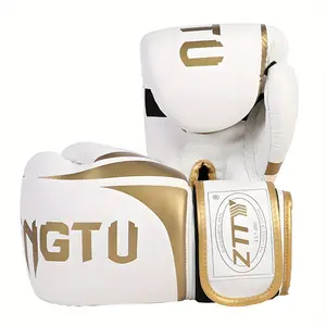 1Pair (8oz-16oz) Professional Adult Boxing Gloves for Men and Women, Adjustable Strap Closure, Muay Thai Sparring Fight Gloves, Durable MMA Training Punching Bag Mitts,