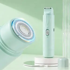 Women's Bikini Trimmer 2-In-1 Rechargeable Dual Head Shaver, USB Rechargeable Shaver, Dry Wet Use Hair Removal for Face Arm Leg, 2026 New Model