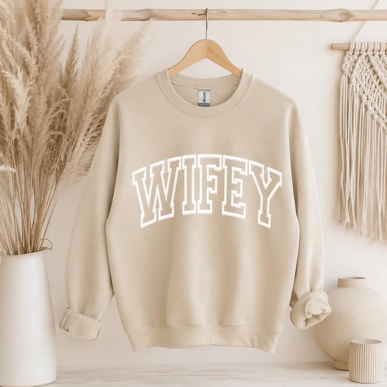 Wifey embossed sweatshirt Bride to Be Sweatshirt