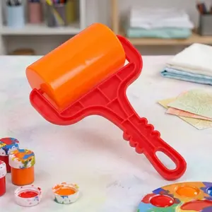 multi-purpose Clay Roller with Non-slip grip, portable craft tool for diamond painting, Polymer Clay, Slime & DIy Shaping, Eco-Friendly Plastic Texture Roller Set