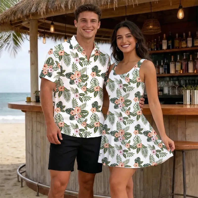 Hawaii Shirt Hawaiian Jumpsuit Outfit Family Hawaiian Shirts Dresses   Matching Ohana Outfits Lavahut