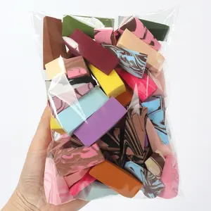 Random Color Wedge Makeup Sponges Set, Travel-Friendly Disposable Beauty Tools, Perfect for All Skin Types & Daily Use, Facial Sponges, Beauty Blend, Square Sponge