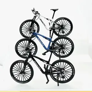 New Alloy Bicycle Model 1:8 Scale, Realistic Mountain Bike Downhill Road Bike, Decorative Ornament Gift Toy, Party Birthday Easter Present, Decorative Figurines