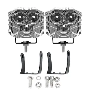 2.5inch LED Pod Lights Three-Eye DT Connector for Truck Boat ATV UTV Pickup