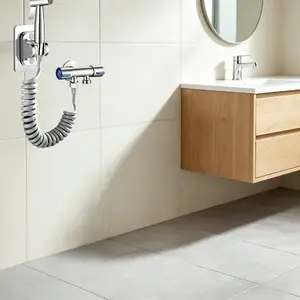 Multi-functional 4-in-1 Handheld Bidet Sprayer, Stainless Steel Self-cleaning Nozzle, Premium Durable Bathroom Sanitary Accessory