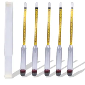 5 count Hydrometer  0-200 Proof Tralle - Accurate, Easy-to-Use  Tester for Moonshine Distilling,  Brewing &  | Alcoholmeter for All Skill Levels