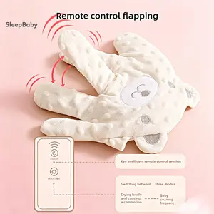 Baby Soothing Palm, Red Bean Stuffed Automatic Baby Patting Hand Soft Pacify Toy