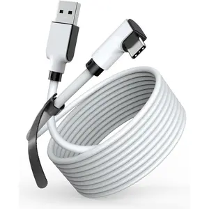 Link Cable 20 FT Compatible with Meta/Oculus Quest 3, Quest 2/Pro/Pico4 Accessories and PC/Steam VR, High Speed Data Transfer USB 3.0 to USB C Cord for VR Headset PC Gaming