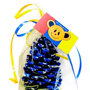 Ricky Bear Holiday Cones (Snow Blue)