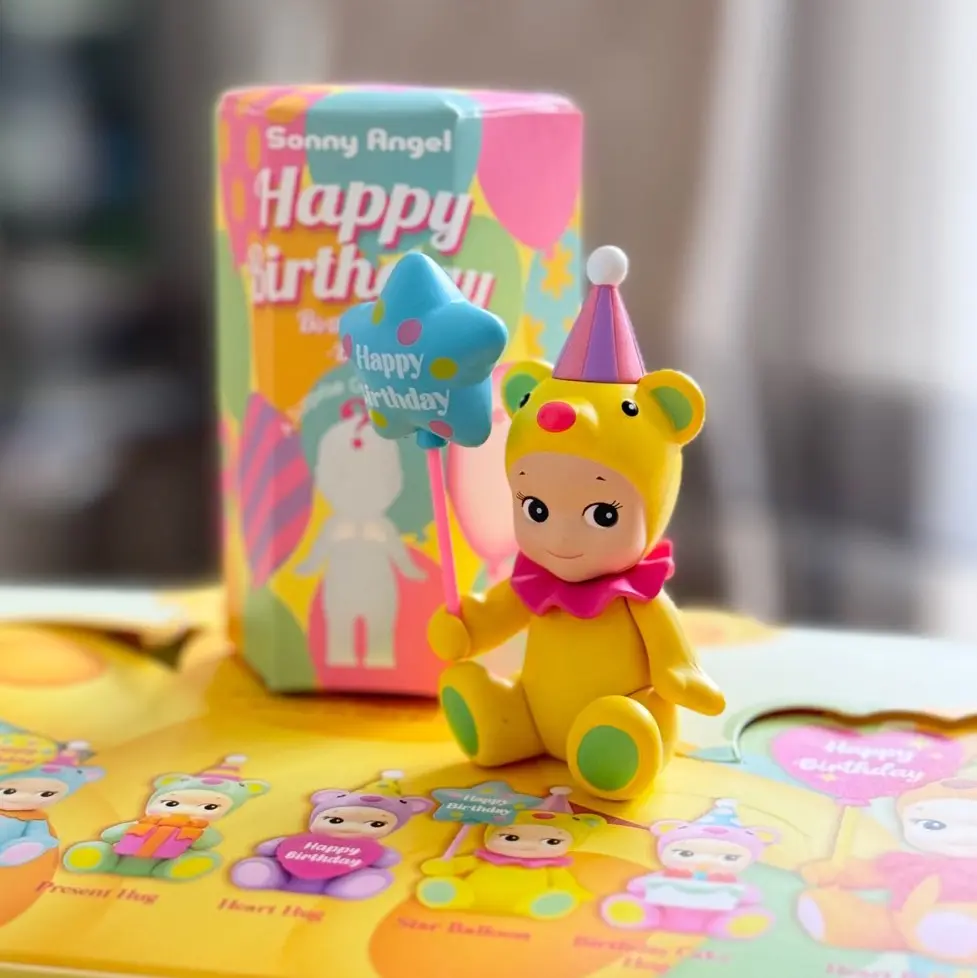 Sonny Angel Mini Figures – Birthday Gift Series | Charming Kawaii Mini Figure | Cute Desk, Office & Room Decor | Blind Box Surprise | Ideal Gift for Fans of Nature & Cute Collectibles