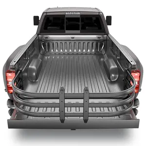 Truck Bed Extender, Aluminum Retractable Tailgate Extender, 49"-61" Adjustable Length, Drill Required, Fits for Toyota Tacoma, Nissan Frontier, Chevy Colorado, GMC Canyon, Maverick, Santa Cruz
