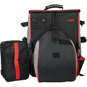 KUNN-Backpack Pro Technician Tool-Bag - Large Capacity Welder-Pack with Helmet Catch