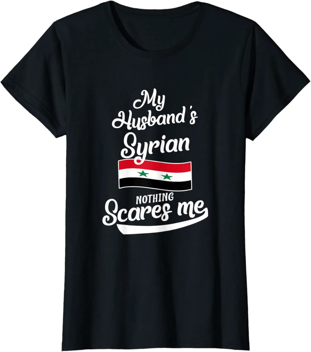 Womens Syrian Husband Syria Wife Anniversary Wedding Gift T-Shirt - Josephroycos Shop 71B08W3JB8J6
