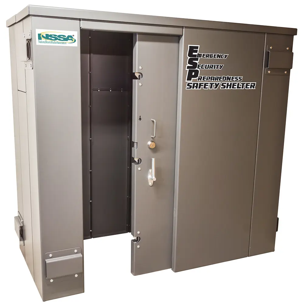 Swisher ESP Safety Shelter - 6-Person Tornado Protection, 3/16” Carbon Steel, Modular Design, 5-Year Warranty, Ultimate Family Security