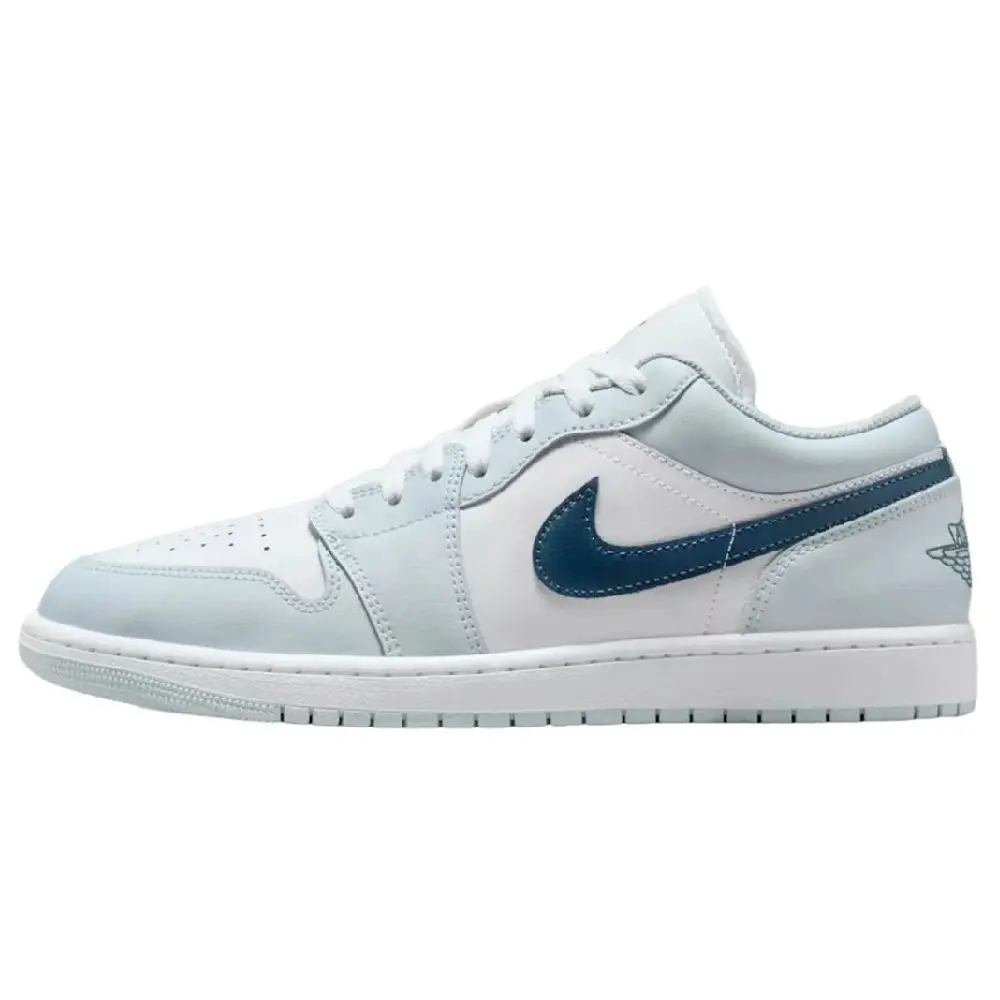Men's Jordan 1 Low Aura/Squadron Blue-White (553558 400)