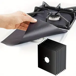 4pcs Stove Surface Protection Pad Stovetop Burner Cover Reusable Gas Stove Protector Oil-proof And Anti-fouling Cleaning Pad Griddle Cover Mat